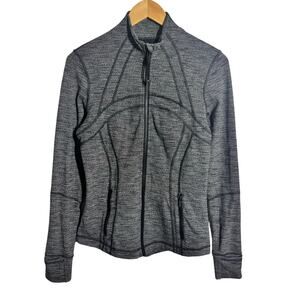 Lululemon Define Jacket Luon Jacket Women 8 Heathered Gray Yoga Pilates Active